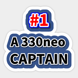 Number one A330neo captain Sticker